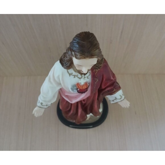 Sacred Heart of Jesus Resin Statue Florentine Collection 13.75" Heavy Duty - Picture 10 of 16